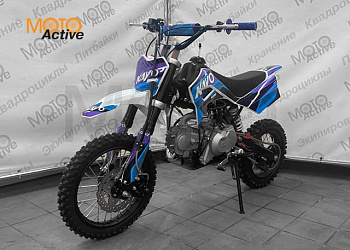 Питбайк KAYO MINI K125EM 14/12 (механ. сцепл., эл. стартер)